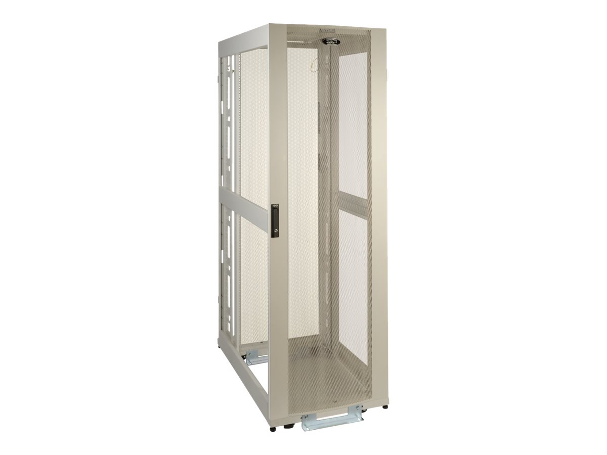Tripp Lite 42U Rack Enclosure Server Cabinet White w/ Doors & No Sides
