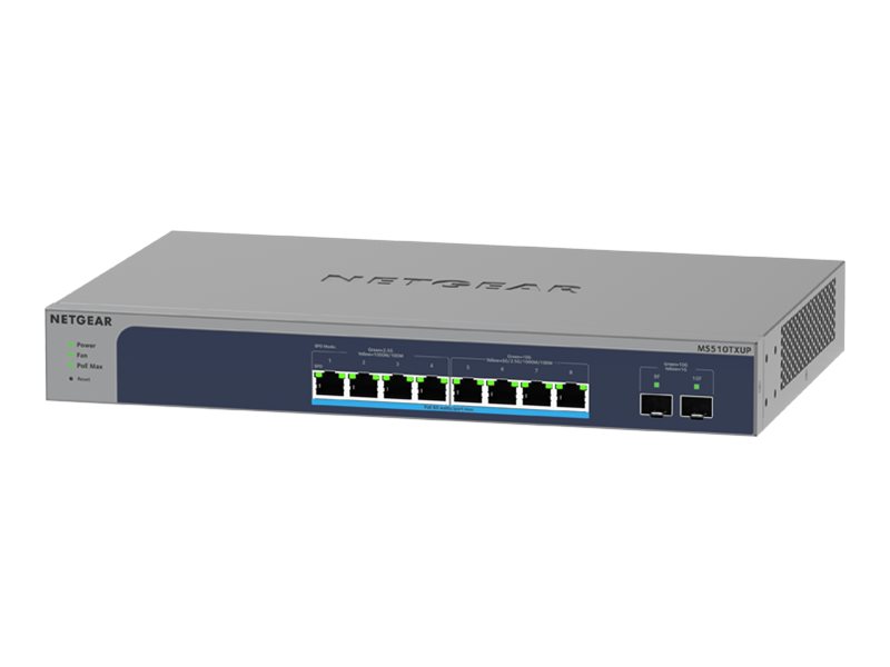 Buy NETGEAR Smart MS510TXUP, switch, 8 ports, smart, rack-mountable ...