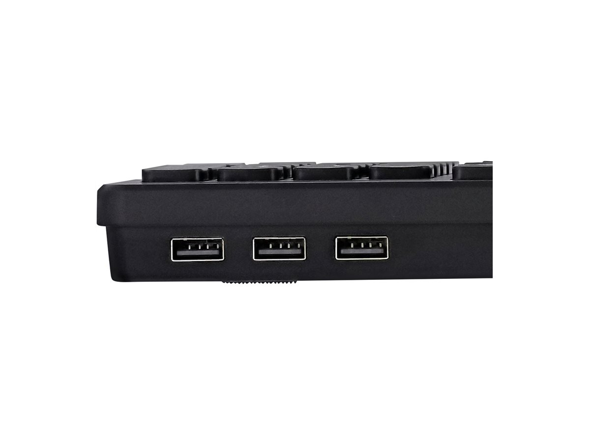 TNB HUB Wired Keyboard Built-In 3X Usb-A