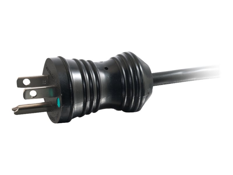C2G 8ft 18 AWG Coiled Hospital Grade Power Cord (NEMA 5-15P to IEC320C13)