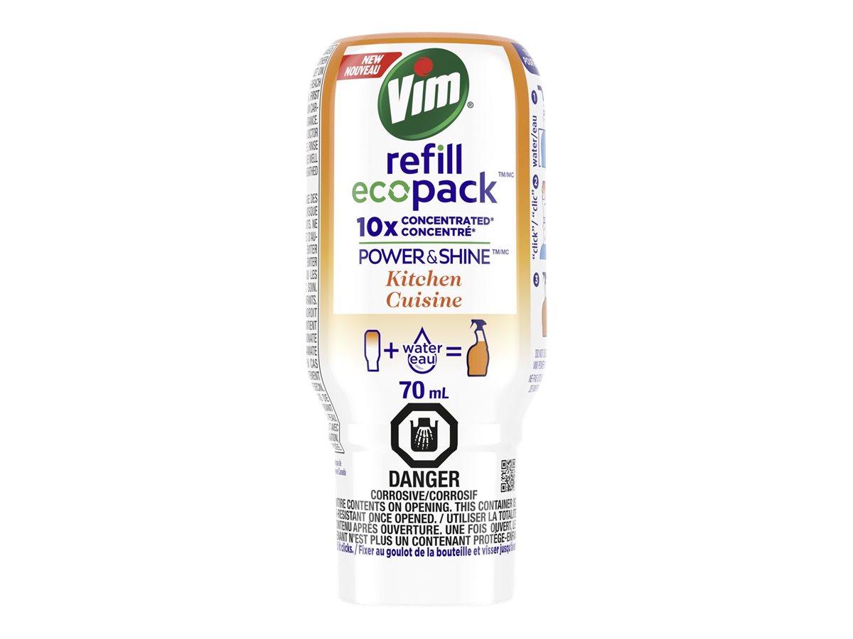 Vim Refill Ecopack 10X Concentrated Power & Shine Kitchen Cleaner - 70ml