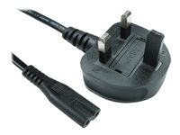 Cables Direct - power cable - IEC 60320 C7 to BS 1363 - 1.8 m