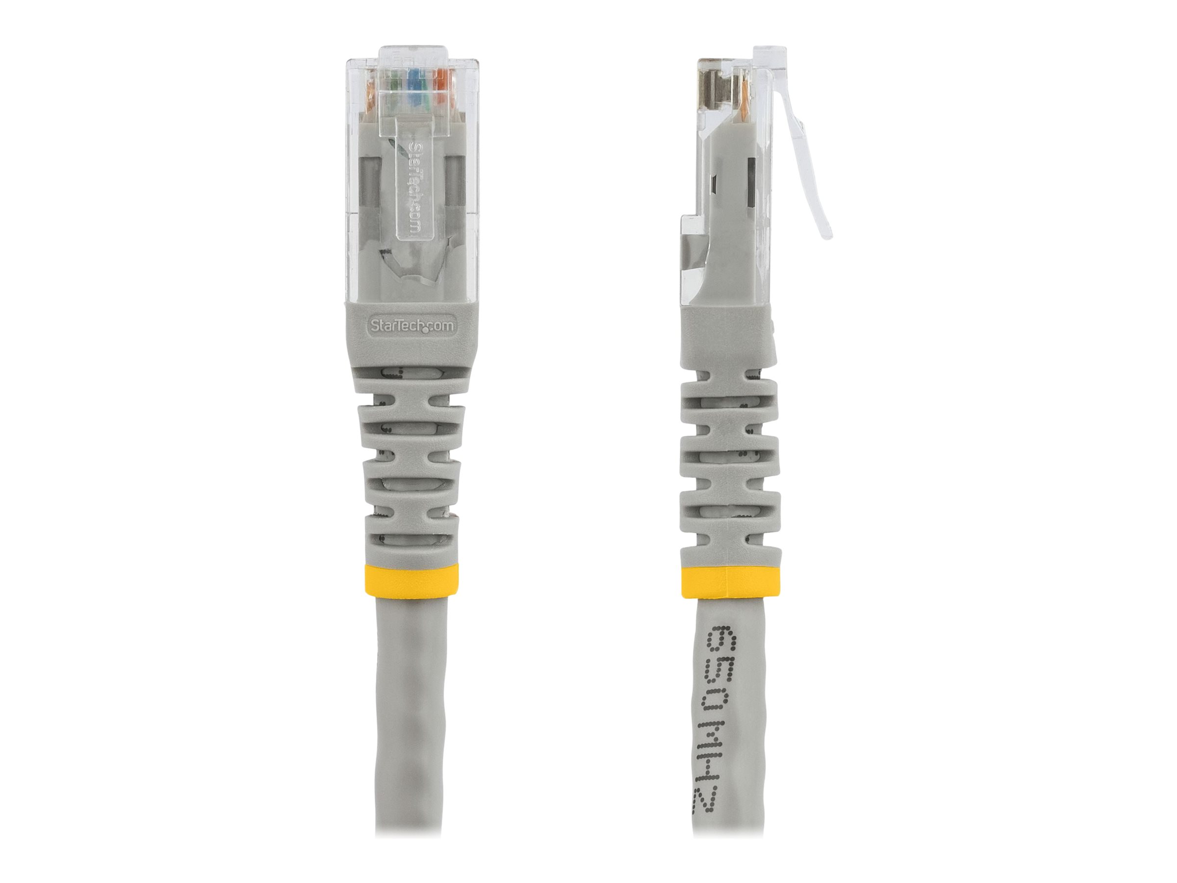 Startech 6ft CAT6 Ethernet Cable, 10 Gigabit Molded RJ45 650MHz 100W PoE Patch Cord, CAT 6 10GbE UTP Network Cable with Strain Relief, Gray, Wiring is UL Certified/TIA