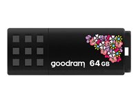 GOODRAM UME2 64GB USB 2.0 Sort