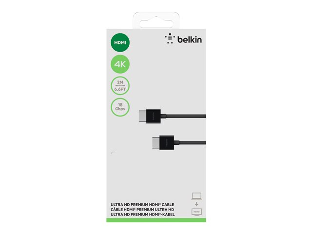 Image of Belkin Premium Series HDMI cable - 2 m