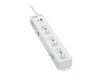 Eaton Tripp Lite Series UL 1363 Medical-Grade Power Strip, 6 Hospital-Grade Outlets, USB Charging, Safety Covers, Antimicrobial, 2 ft. Cord