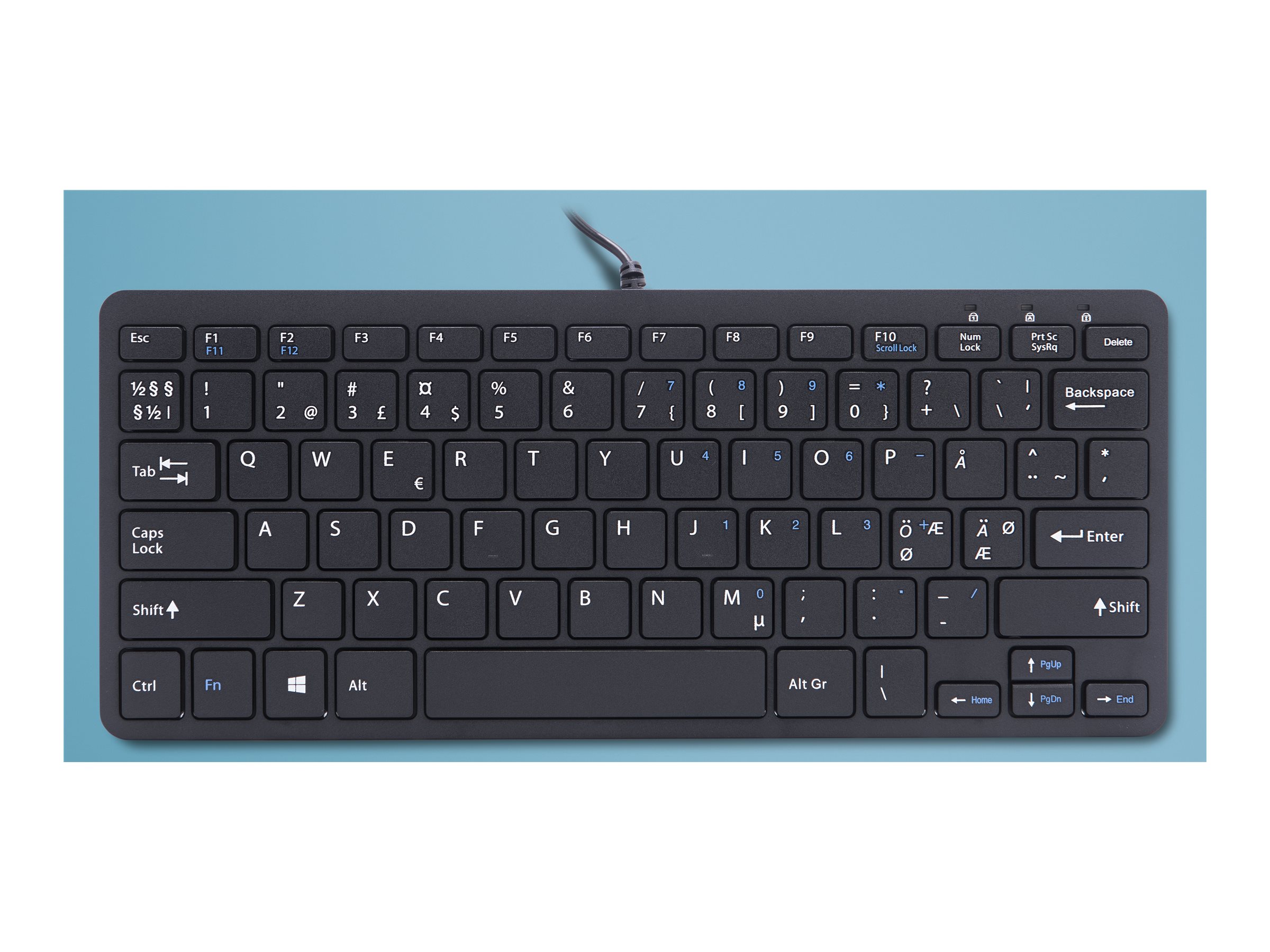 R-Go Compact Tastatur Kabling Nordisk