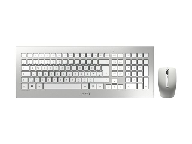 CHERRY DW 8000 - klávesnice a sada myši - USA se symbolem Euro - bílá, stříbrná Vstupní zařízení – foto 2