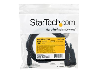 StarTech.com VGA2HDMM3M  StarTech.com Câble adaptateur VGA vers
