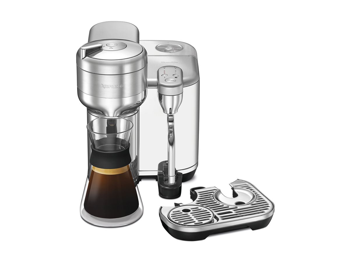 Breville the Vertuo Creatista Coffee Machine with Cappuccinatore - Brushed Stainless Steel - BVE850BSS1BNA1