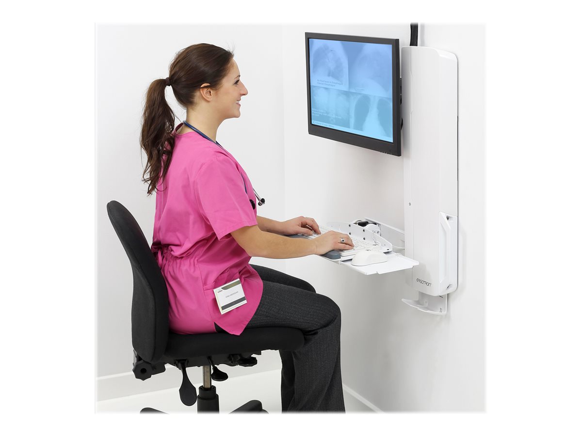 Ergotron StyleView montážní sada - pro LCD displej / klávesnice / myš - systém pro sezení a stání - bílá – foto 4