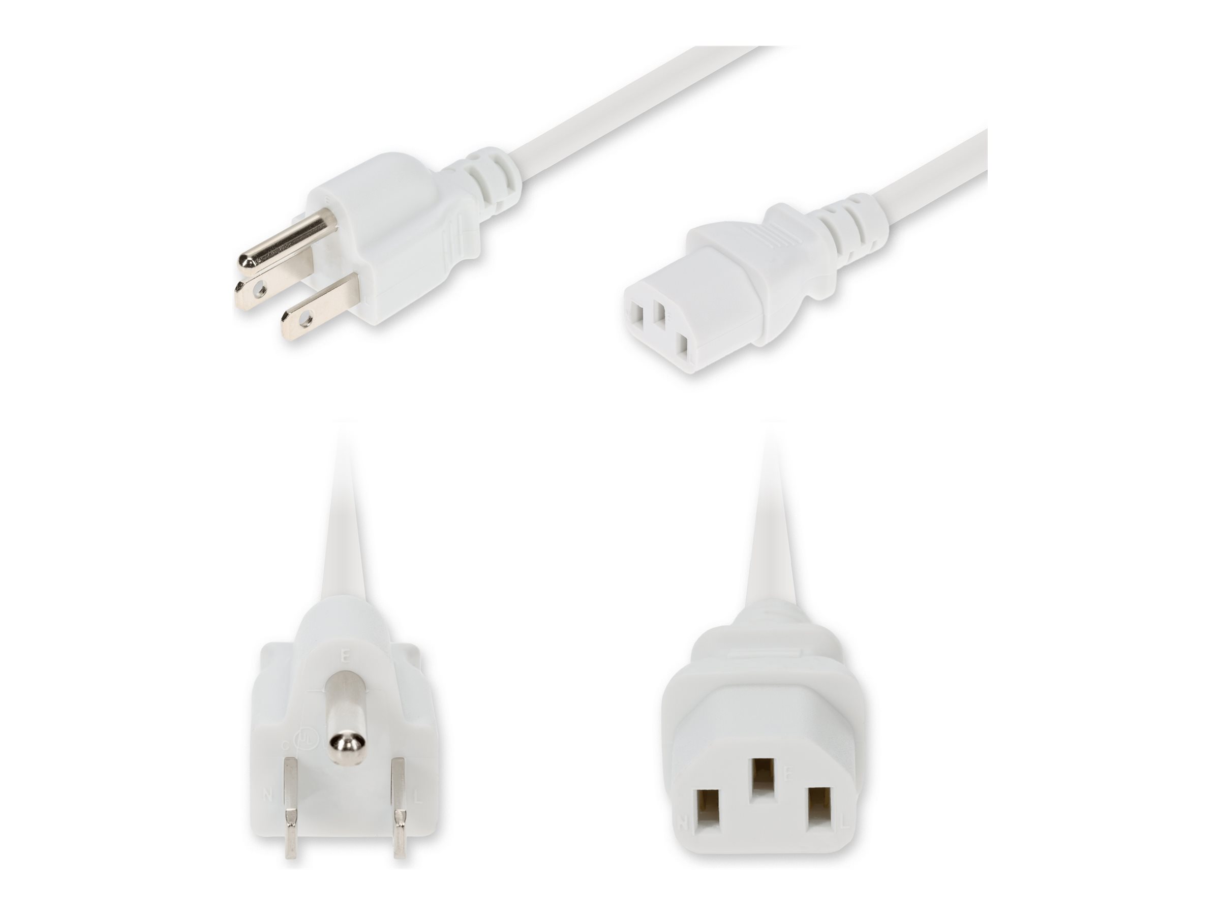 AddOn - Power cable - power IEC 60320 C13 to NEMA 5-15P