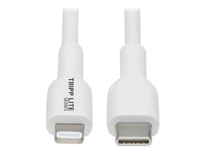 Eaton Tripp Lite Series USB-C to Lightning Sync/Charge Cable (M/M), MFi Certified, White, 2 m (6.6 ft.)