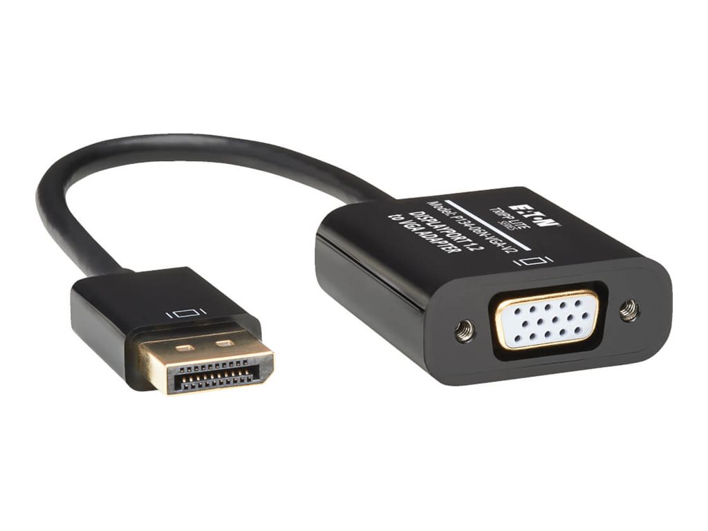 Tripp Lite 6in DisplayPort to VGA Adapter Active Converter DP to VGA M/F DPort 1.2 6"