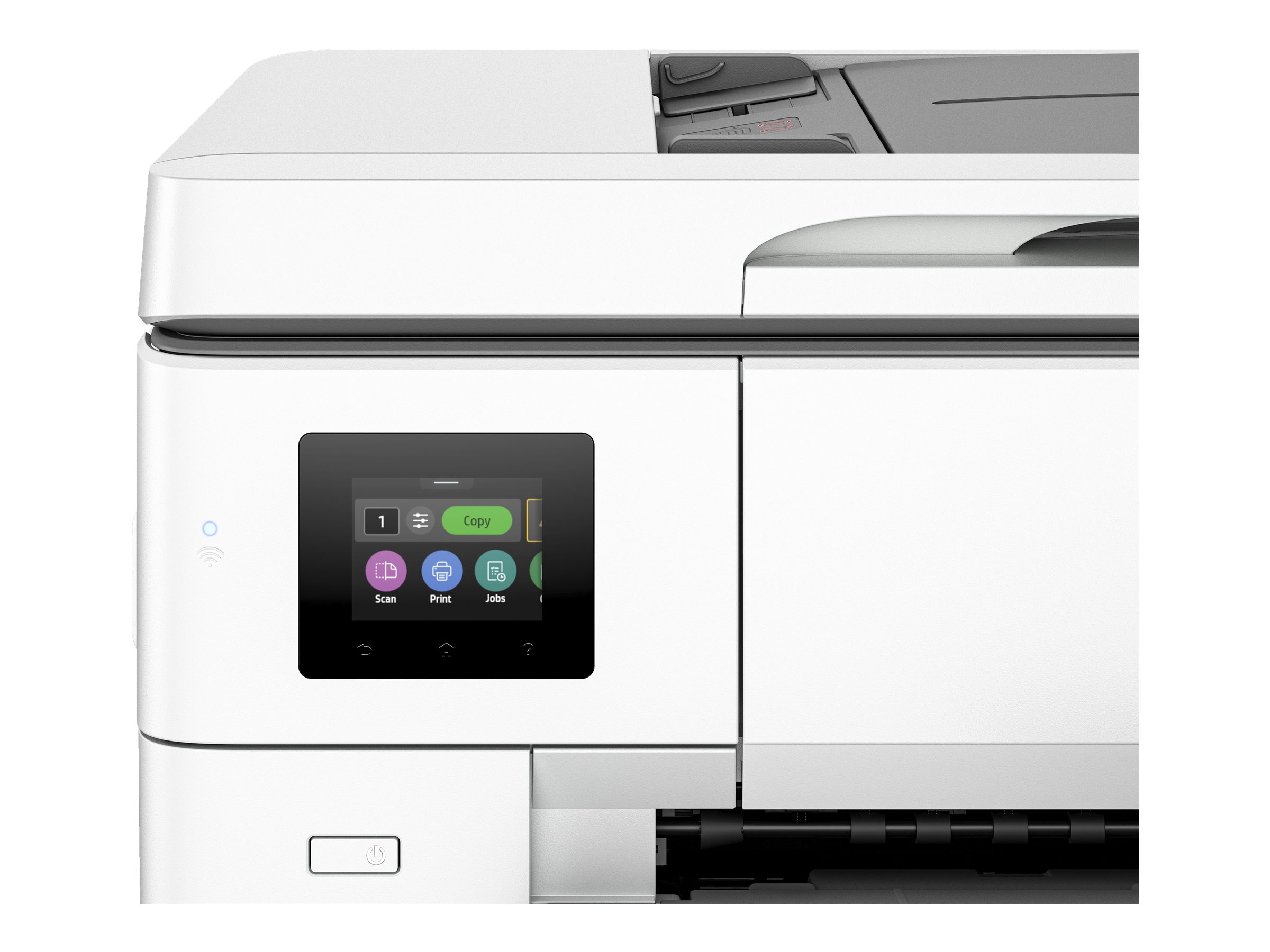 HP Officejet Pro 9720e Wide Format All-in-One multifunction printer Product shot Right side 77950