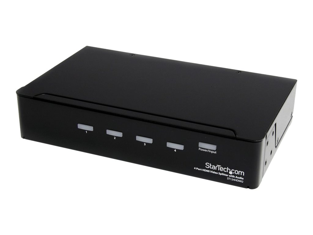 StarTech .com Répartiteur vidéo et amplificateur de signal HDMI haute vitesse à 4 ports avec audio