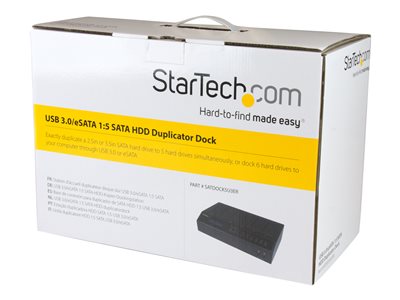 Shop  StarTech.com Standalone Dual Bay 1-to-1 duplicator/eraser supports M.2  PCIe NVMe/M.2 SATA AHCI/ 2.5/3.5in SATA HDD / SSD; Clone up to 7.5GBpm -  Cloner/Wiper to duplicate between M2 NVMe/SATA and 2.5/3.5