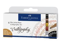 Faber-Castell PITT Artist Pen Calligraphy Markør Assorteret 