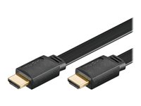 Goobay HDMI+ with Ethernet 4K 3.0M flad Sort