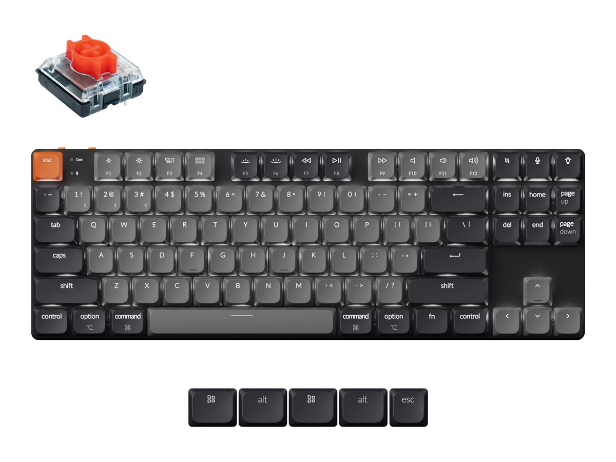 Keychron K1 Version 6 keyboard QMK mechanical 80% TKL Input Product shot Front 79800
