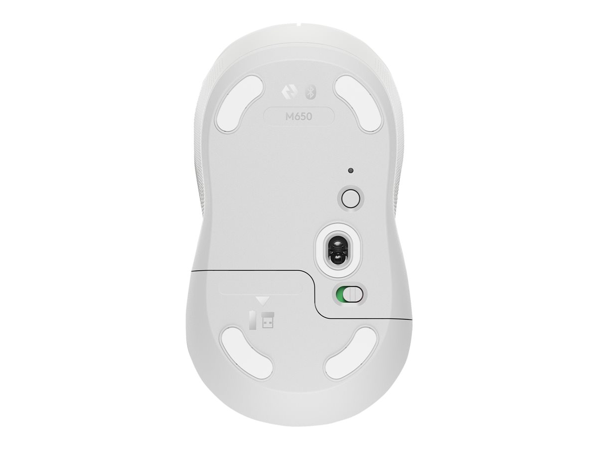 Logitech Signature M650 for Business - myš - 2.4 GHz, Bluetooth - bělavá – foto 7