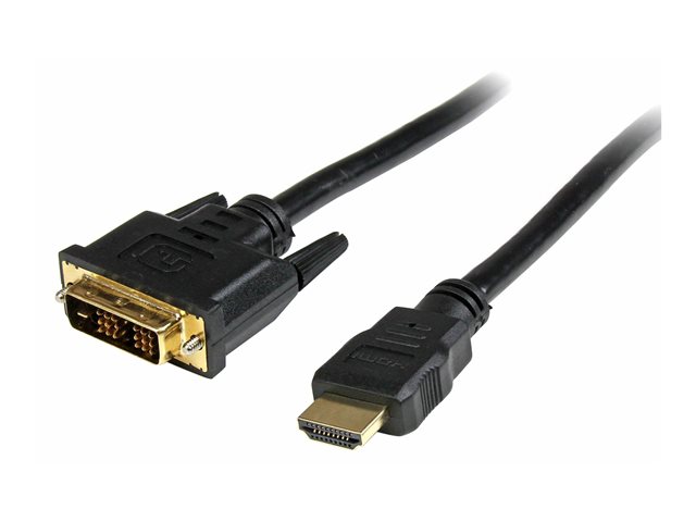 Image of StarTech.com 0.5m HDMI to DVID Cable M/M - adapter cable - HDMI / DVI - 50 cm