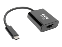 Eaton Tripp Lite Series USB C to HDMI Adapter Converter M/F 4K USB Type C to HDMI Black USB Type C, Thunderbolt 3 Compatible
