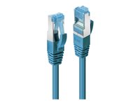 C ble réseau Bleu Cat.6A S/FTP LSZH, 0.3m