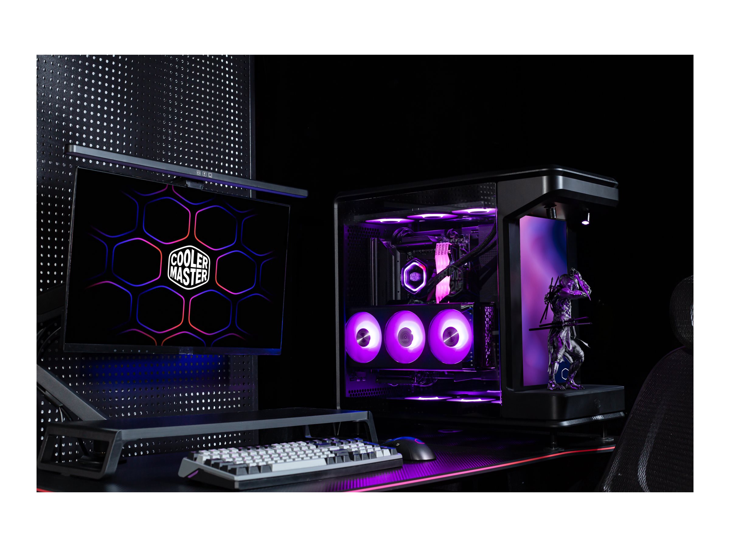 Cooler Master MasterFrame 360 STAGE LCD MT Product shot Front 79951
