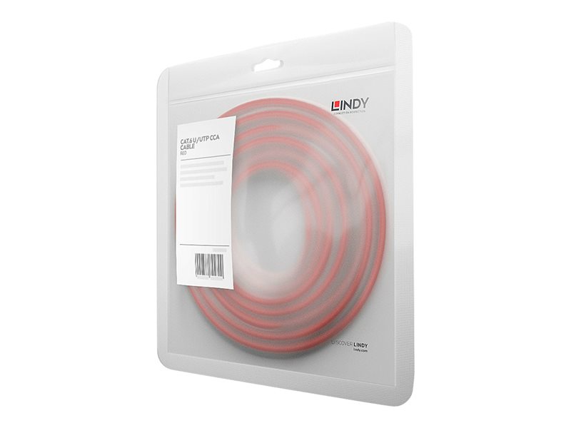 LINDY Basic Cat.6 U/UTP Cable Red 7.5m