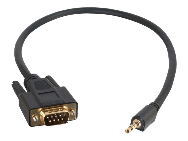 C2G Velocity DB9 Male to 3.5mm Male Adapter Cable - sériový kabel - mini-phone stereo 3.5 mm do DB-9 - 50 cm