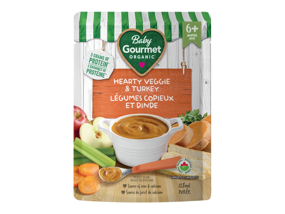 Baby Gourmet Meals Baby Food - Hearty Veggie & Turkey - 128ml