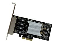 Startech 4 Port PCIe Network Card - RJ45 Port - Intel i350 Chipset - Ethernet Server / Desktop Network Card - Dual Gigabit NI