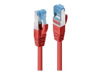 C ble réseau Rouge Cat.6A S/FTP LSZH, 0.5m