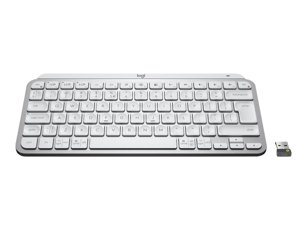 Logitech MX Keys Mini for Business - klávesnice - AZERTY - francouzská - bledě šedá Vstupní zařízení