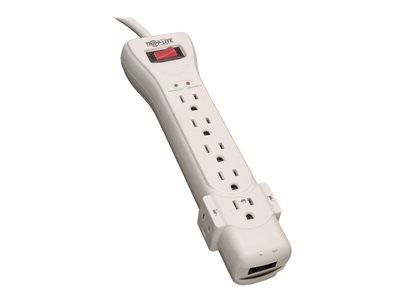 Tripp Lite Surge Protector Power Strip 120V 7 Outlet RJ11 15' Cord 2520 Joules - surge protector