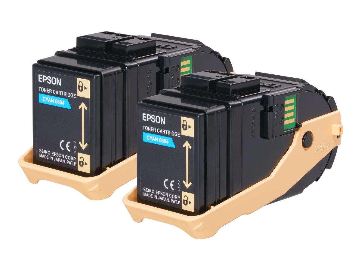 EPSON Pack 2 toners cyan AL-C93