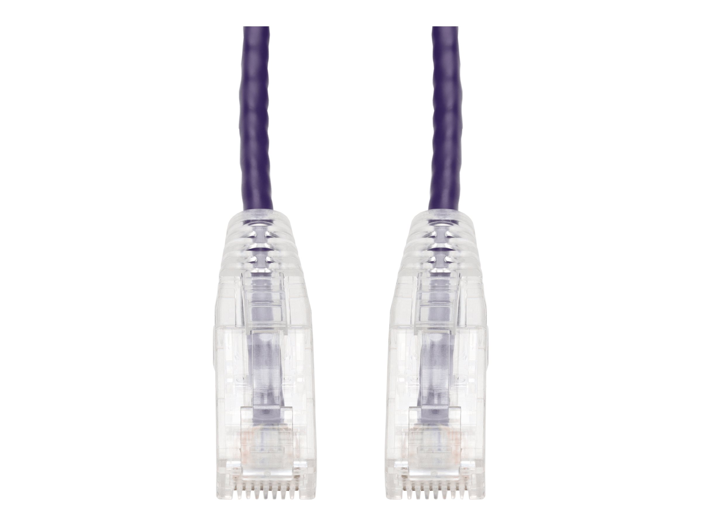 RJ-45 M/M PATCH CBL6IN PURPLE CAT6 BOOTEDSNAGLESS CU