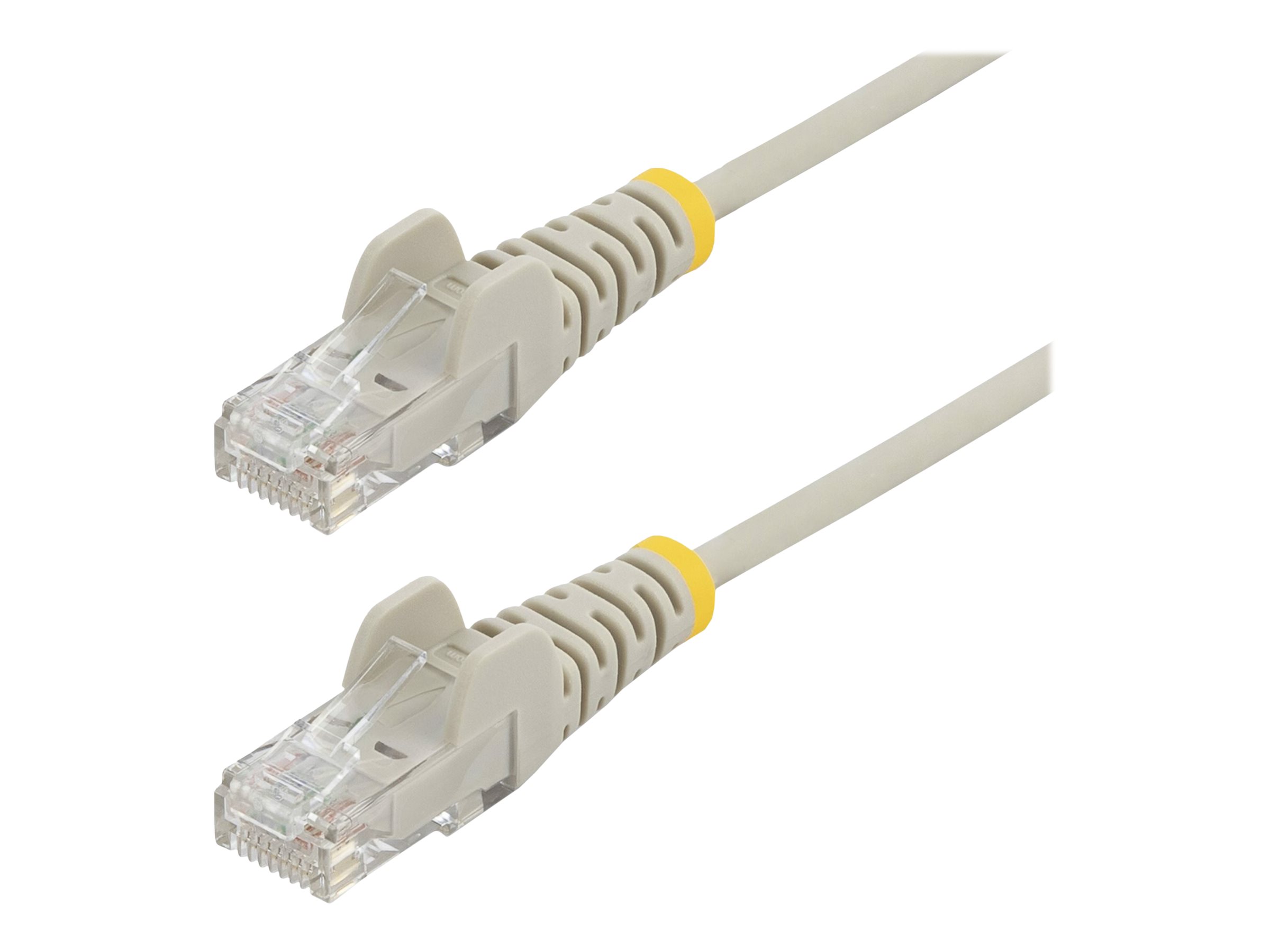 Startech 6ft Slim LSZH CAT6 Ethernet Cable, 10 Gigabit Snagless RJ45 100W PoE Patch Cord, CAT 6 10GbE UTP Network Cable w/Strain Relief, Gray, ETL/Low Smoke Zero Halogen