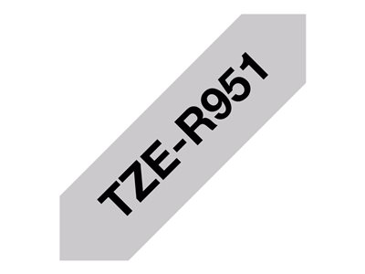 Textilband Brother 24mmx4m silber/schwarz  TZER951