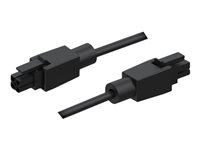 Teltonika 4-pin stikforbindelse (3 mm hældning) (male) - 4-pin stikforbindelse (3 mm hældning) (male) Sort 1m Strømkabel