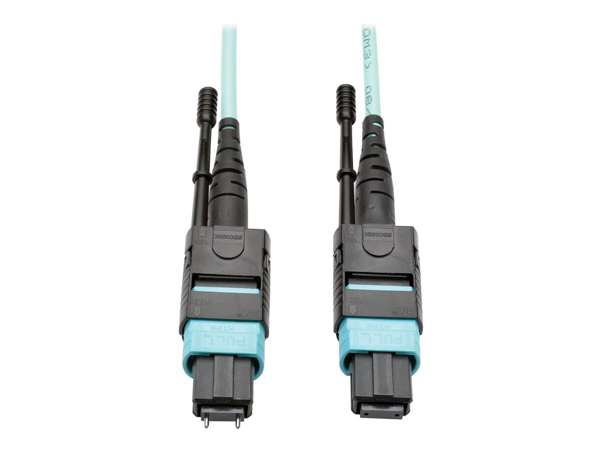 Tripp Lite 10M MTP/MTO Multimode Cable 12 Fiber 40 GbE OM3 Aqua M
