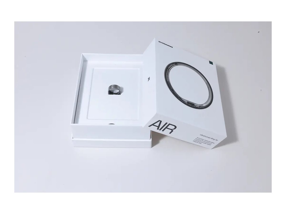 Ultrahuman Ring AIR Smart Ring - Size 7 - Raw Titanium