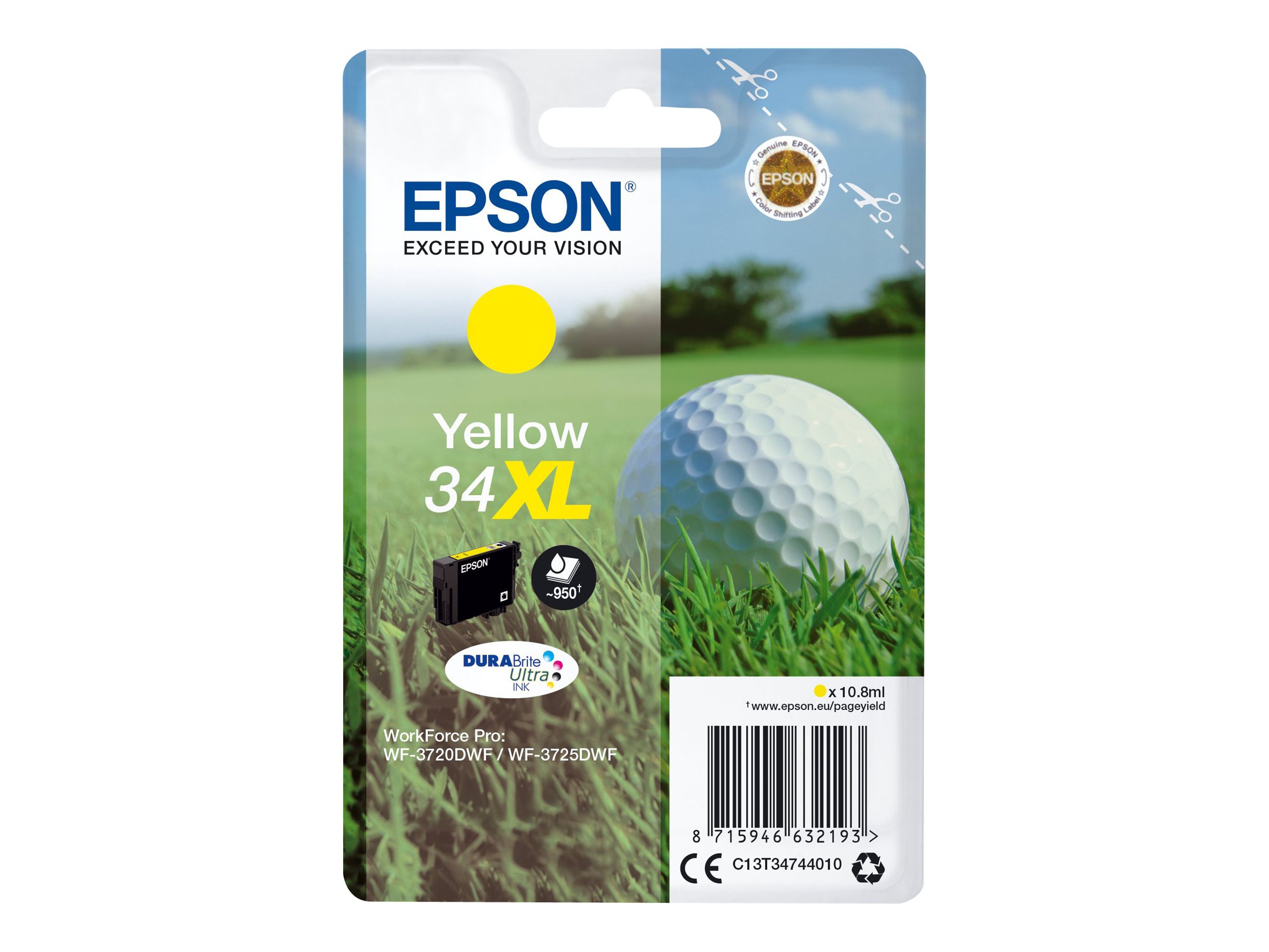 EPSON 2LB Singlepack 34XL Ink Yellow w/s
