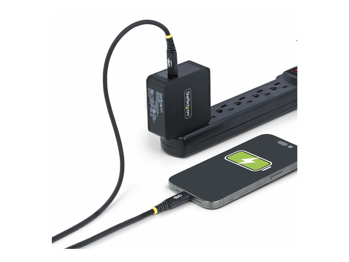 StarTech.com 3m USB-C Charging Cable, 240W, Silicone Jacket w/Braid - USB kabel typ C - USB-C do USB-C - 3 m – foto 5