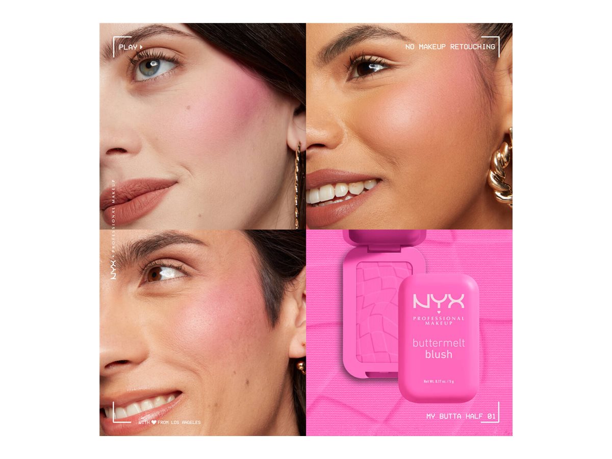 NYX Professional Makeup Buttermelt Blush - My Butta Half (01)