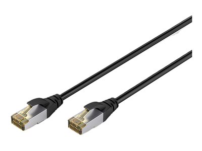 DIGITUS CAT 6A S/FTP Outdoor-Patchkabel, 2m, schwarz Patchkabel RJ45
