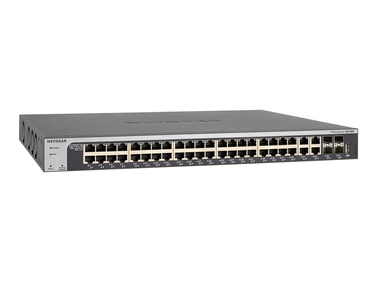 NETGEAR Smart XS748T - přepínač - 48 porty - inteligentní - Lze montovat do rozvaděče – foto 3