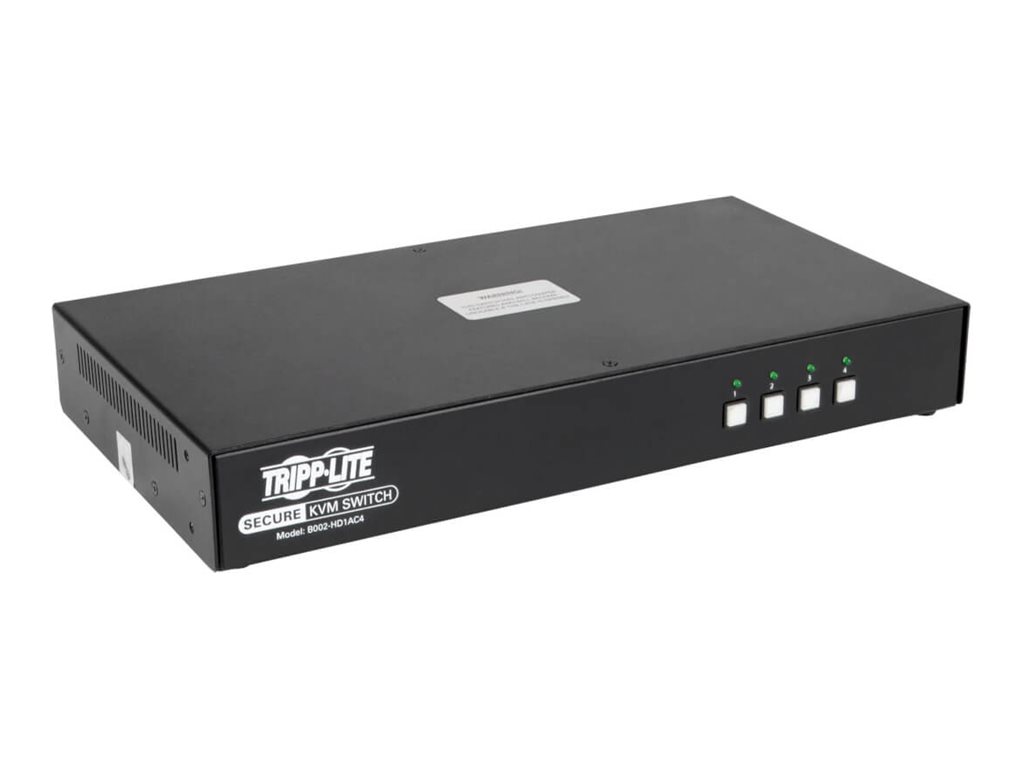 Tripp Lite 2-to-1 HDMI Switch Secure KVM Switch, HDMI to DisplayPort