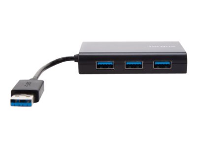 Glat At læse fortov Targus USB 3.0 Hub With Gigabit Ethernet - hub - 4 ports